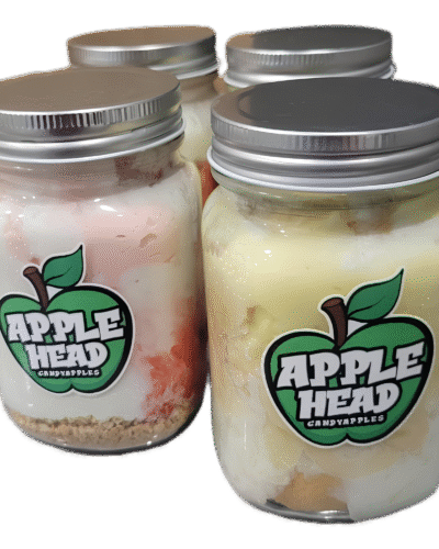 Mason Jar Apple Heads